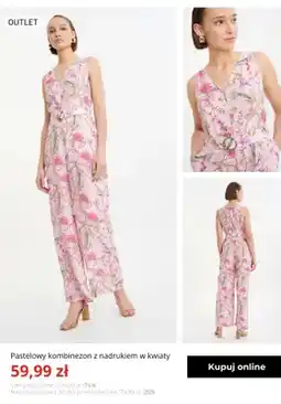 Greenpoint Pastelowy kombinezon z nadrukiem w kwiaty Greenpoint oferta
