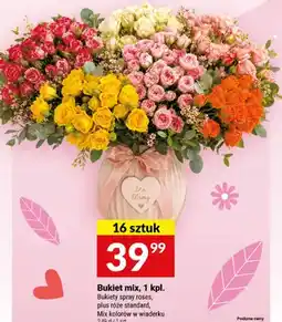 Twój Market Bukiet mix Bukiety spray roses plus róże standard mix kolorów w wiaderku oferta