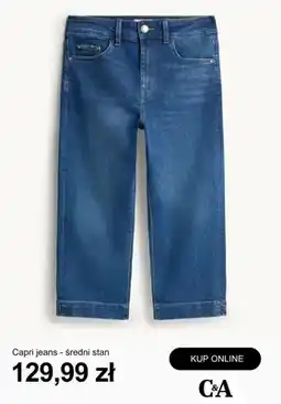 C&A Capri jeans średni stan C&A oferta