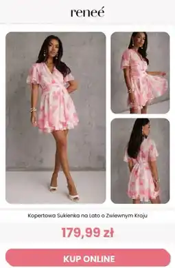 Renee Kopertowa Sukienka na Lato o Zwiewnym Kroju reneé oferta