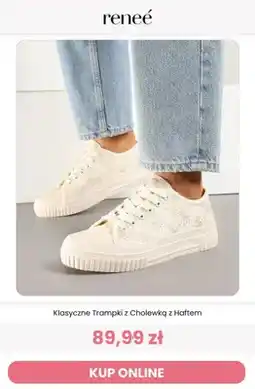 Renee Klasyczne Trampki z Cholewką z Haftem oferta
