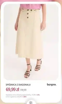 BonPrix Spódnica z diagonalu bonprix oferta