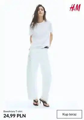 H&M Bawełniany T-shirt H&M oferta