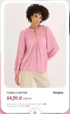 BonPrix Tunika z haftem bonprix oferta