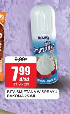 Bingo Bita śmietana w sprayu Bakoma oferta
