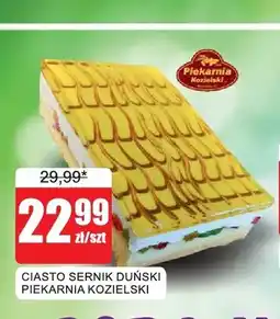 Bingo Ciasto sernik duński Piekarnia Kozielski oferta