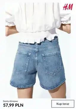 H&M Szorty dżinsowe H&M oferta