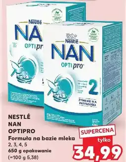Kaufland Formuła na bazie mleka Nestlé NAN OPTIPRO oferta
