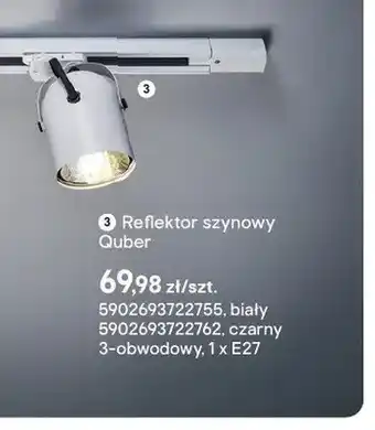 Castorama Reflektor szynowy Quber oferta