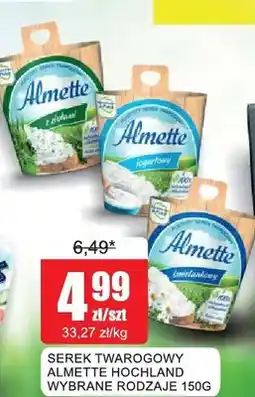 Bingo Serek twarogowy Almette jogurtowy Hochland oferta