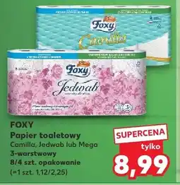 Kaufland Papier toaletowy Foxy Mega 3-warstwowy 4-pak oferta
