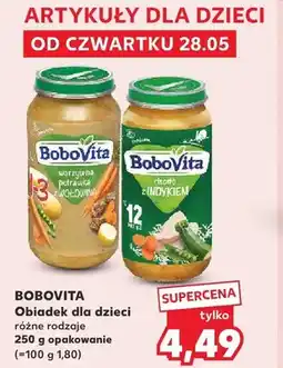 Kaufland Obiadek dla dzieci BoboVita warzywna potrawka z wołowiną oferta