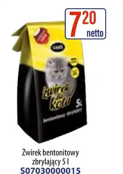 AT Cani Żwirek bentonitowy zbrylający dla kota oferta