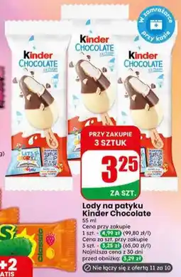 Dino Lody na patyku Kinder Chocolate oferta