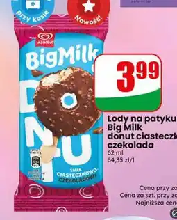 Dino Lody na patyku Big Milk donut ciasteczko czekolada oferta