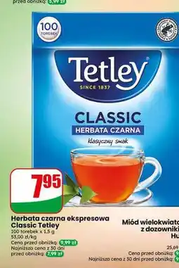 Dino Herbata czarna ekspresowa Classic Tetley oferta