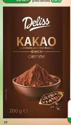 Dino Kakao ciemne o obniżonej zawartości tłuszczu Deliss oferta