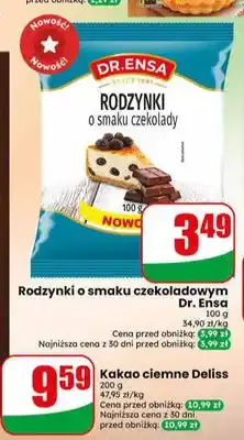 Dino Rodzynki o smaku czekoladowym Dr. Ensa oferta