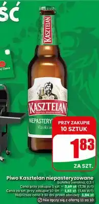 Dino Piwo Kasztelan niepasteryzowane butelka zwrotna oferta