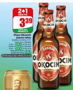 Dino Piwo Okocim Jasne retro butelka zwrotna oferta