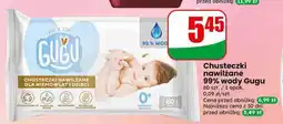 Dino Chusteczki nawilżane 99% wody Gugu oferta