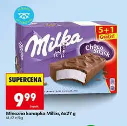 Biedronka Mleczna kanapka Milka 6-pak oferta