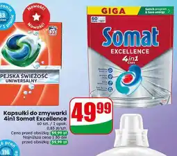 Dino Kapsułki do zmywarki 4in1 Somat Excellence oferta