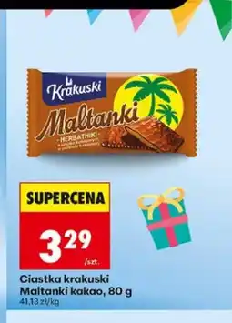 Biedronka Ciastka Krakuski Maltanki kakao oferta