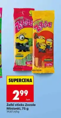 Biedronka Żelki sticks Zozole Minionki jabłko oferta