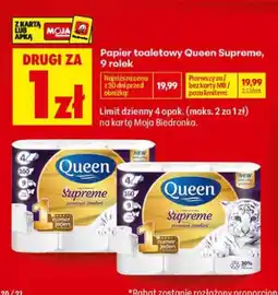 Biedronka Papier toaletowy Queen Supreme oferta