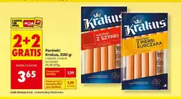 Biedronka Parówki z szynki Krakus oferta