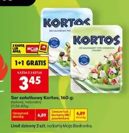 Biedronka Ser sałatkowy Kortos ziołowy oferta