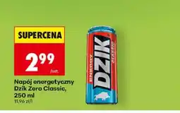 Biedronka Napój energetyczny Dzik Zero Classic oferta