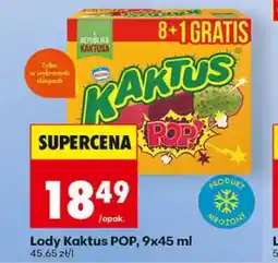 Biedronka Lody Kaktus POP 9-pak oferta
