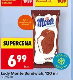 Biedronka Lody Monte Sandwich oferta