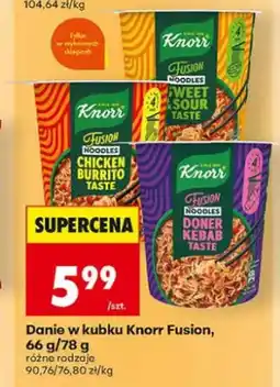 Biedronka Danie w kubku Knorr Fusion oferta