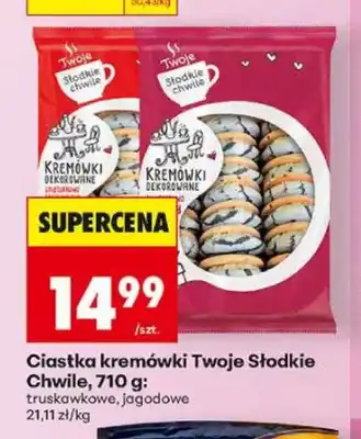 Biedronka Ciastka kremówki Twoje Słodkie Chwile truskawkowe oferta