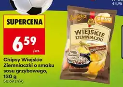 Biedronka Chipsy Wiejskie Ziemniaczki o smaku sosu grzybowego oferta