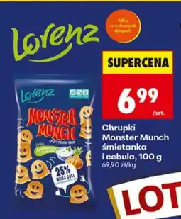 Biedronka Chrupki Monster Munch śmietanka i cebula oferta