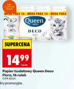 Biedronka Papier toaletowy Queen Deco Flora oferta