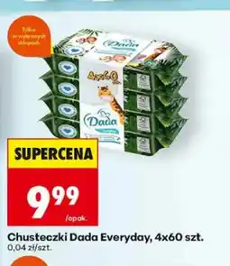 Biedronka Chusteczki Dada Everyday 4-pak 60szt oferta