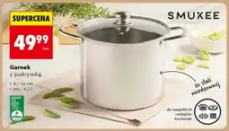 Biedronka Garnek z pokrywką SMUKEE ze stali nierdzewnej śr. 24cm poj oferta