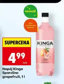 Biedronka Napój Kinga Sparclino grapefruit oferta