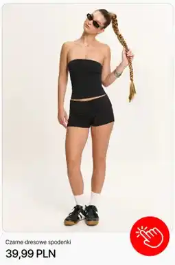 Cropp Czarne dresowe spodenki Cropp oferta