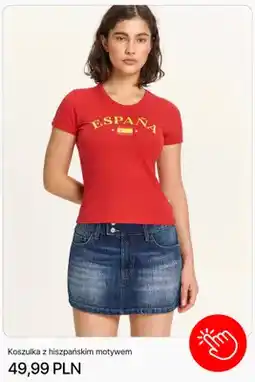 Cropp Koszulka z hiszpańskim motywem Cropp oferta