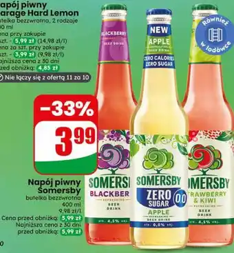 Dino Napój piwny Somersby oferta