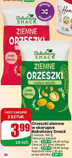 Dino Bakaliowy Snack Orzeszki ziemne w skorupce oferta