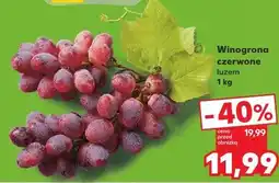 Kaufland Winogrona czerwone luzem oferta