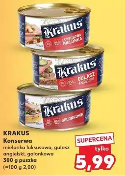 Kaufland KRAKUS Konserwa mielonka luksusowa, gulasz angielski, golonkowa 300 g puszka oferta