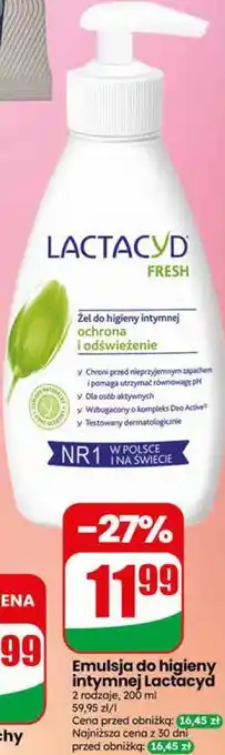 Dino Emulsja do higieny intymnej Lactacyd oferta